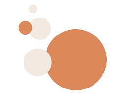 Some colorful circle images in different size with transparent background